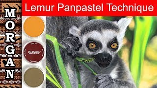Lemur Panpastel  Tutorial sofft applicator Jason Morgan wildlife art screenshot 2