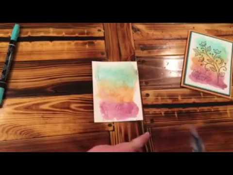 Baggie Watercolor Wash Technique