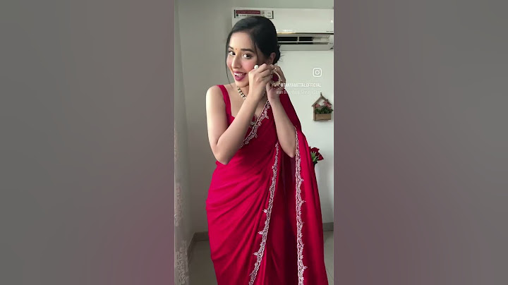 Red jimmy choo saree 😍 Wedding guest saree look Red silk saree #shorts