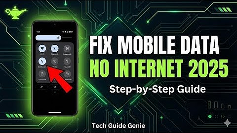 How to Fix Mobile Data Not Working on Android (2025) – No Internet Fix
