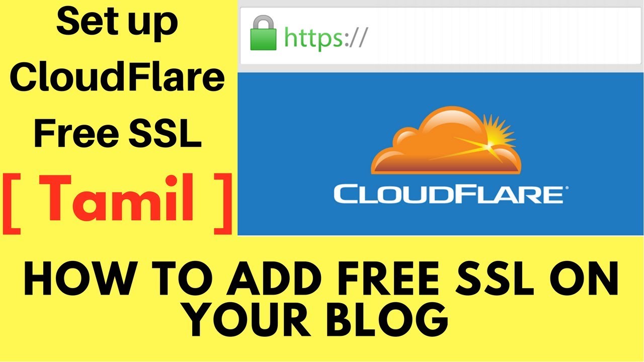 How to Set up Free SSL on Wordpress using CloudFlare in Tamil - YouTube