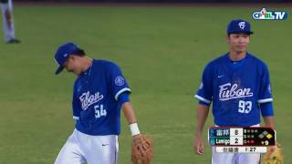 07/27 富邦 vs Lamigo 九局下,單局三支安打,幫助桃猿拿下兩分