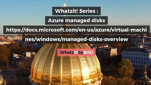 Whatzit!-Azure managed disks