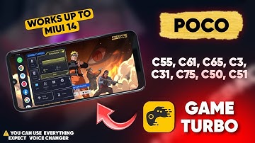 Enable Game Turbo In Poco C55, C65, C61, C75, C3, C31, C50, C51 | Enable game turbo in all devices