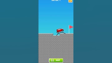 draw bridge puzzle game play level 1 #gaming #drawing #Shorts #teachgamerz161