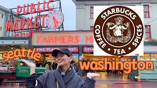 The First and Original Starbucks in the World!!!  Seattle Pike Place Market ☕️