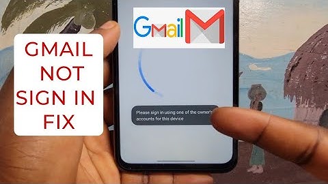 How To Fix Please Sign In Using One Of The Owner