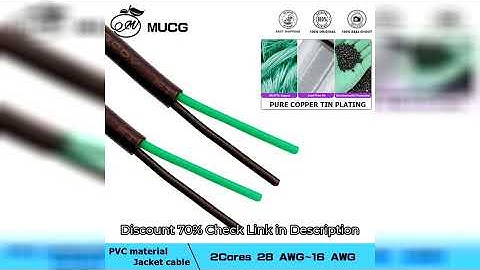 2C 28 26 24 22 20 18 16 AWG UL2464 Sheath Wire Jacket Cable Copper Signal Cable Soft Electronic Audi