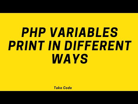php variables print