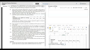 ICAP CBE Portal: How to Solve Investment appraisal question : Kohinoor Energy Winter 2020 BFD ICAP