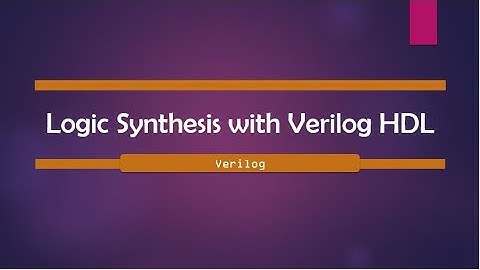 Logic synthesis | verilog logic synthesis(Part1)