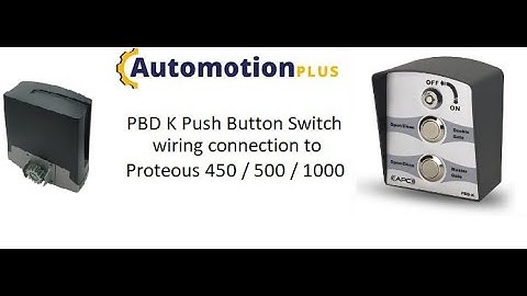 APC PBD K Push Button Switch wiring connection to the APC Proteous 450 Sprint  | 500 |  1000
