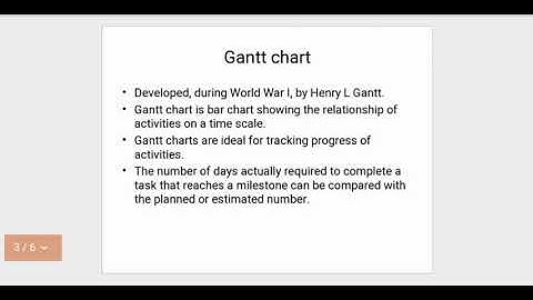 ME 404 Industrial Engineering Module 5 Part 7 Gantt Chart