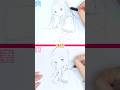 【からかい上手の高木さん・高木さん】15秒•3分•10分　お絵描き好きの妻と美術2夫　描き比べ　#shorts #イラスト #イラストメイキング #夫婦 #描いてみた #からかい上手の高木さん