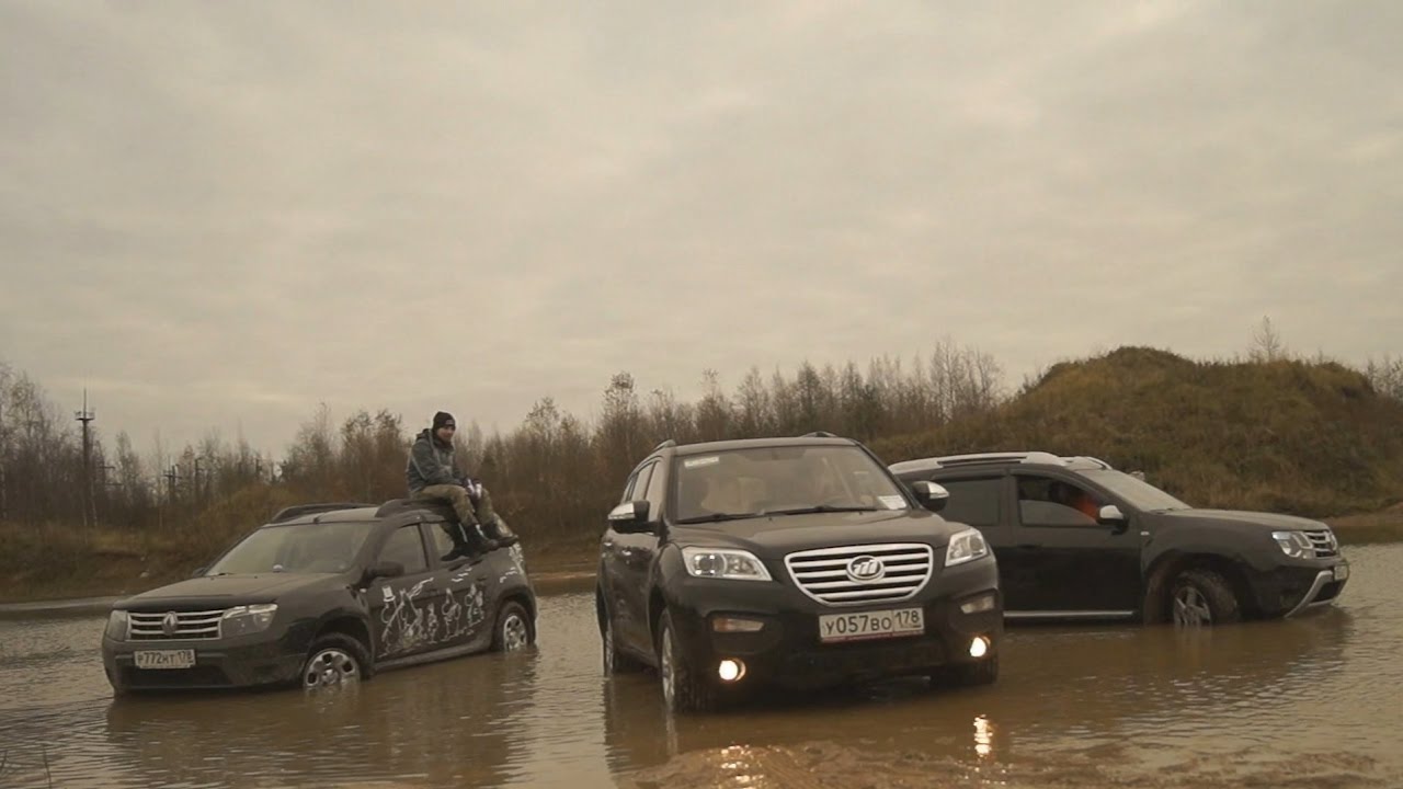 Renault Duster и Lifan X60 на бездорожье в карьерах Разметелево Renault Duster и Lifan X60 на бездорожье в карьерах Разметелево