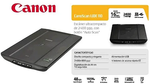 Install CanoScan LiDE110