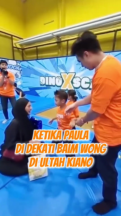 Paula di samperin Baim Wong di ultah Kiano #baimwong #paulaverhoeven #baimpaula