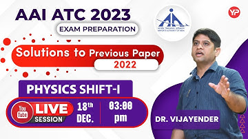 Physics Shift-I  Qs with concepts Previous year AAI ATC JE 27 July 2022 | Written exam preparation
