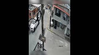 accidente por choque vehicular entre moto y carro #noticias #camaradeseguridad #latebaida #video