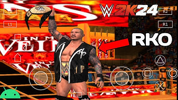 WWE 2K24 Randy Orton Entrance And Gameplay On Android For Aether SX PS2 Emulator