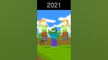 Evolution of Merge STEVE & ALEX - Minecraft Animation
