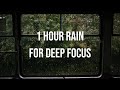 Deep Focus with Rain | 1 Hour Rain Sounds for Studying, Reading &amp; Work | Focus &amp; Productivity