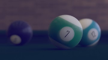 pool balls Blender 3D