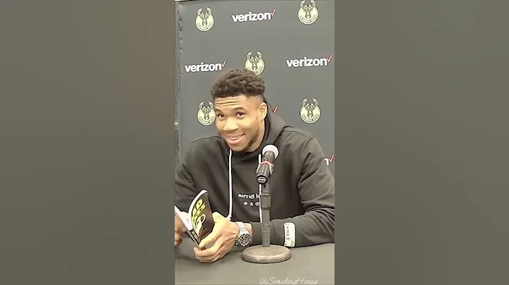 Giannis tells a joke #giannis #giannisantetokounmpo #joke #bucks #funny #comedian #nba