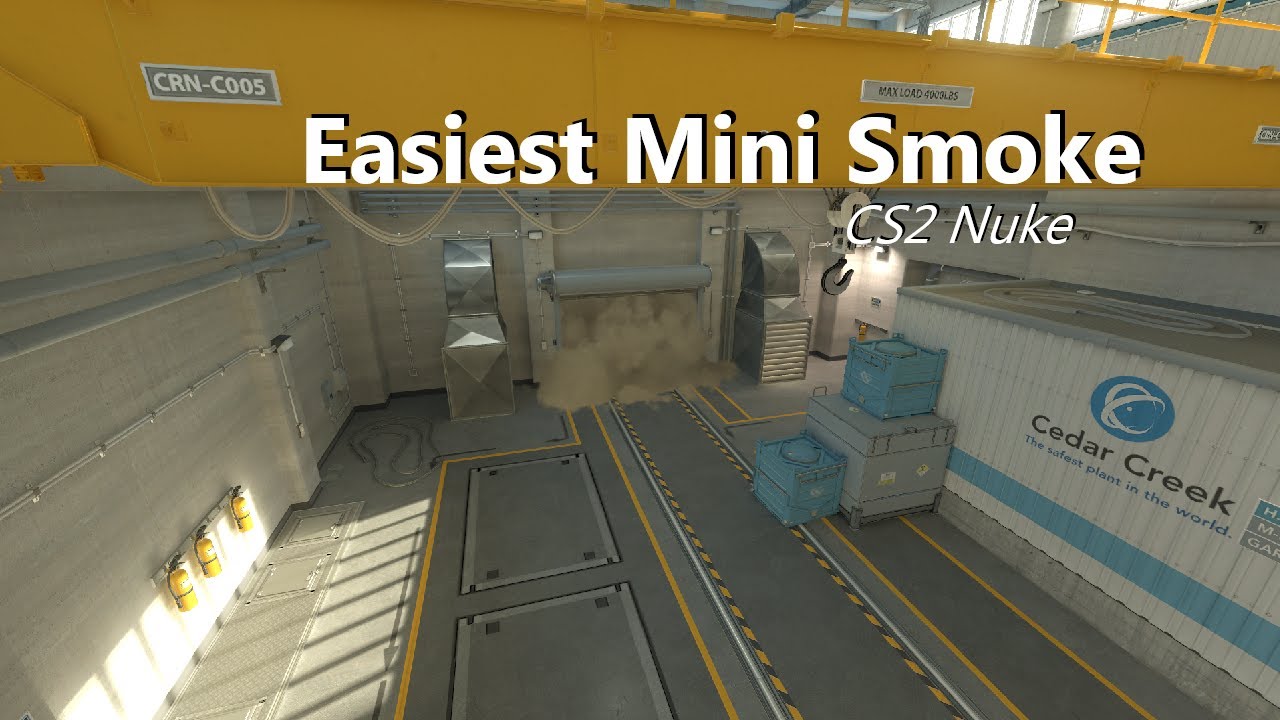 easy mini smoke on Nuke CS2 - YouTube