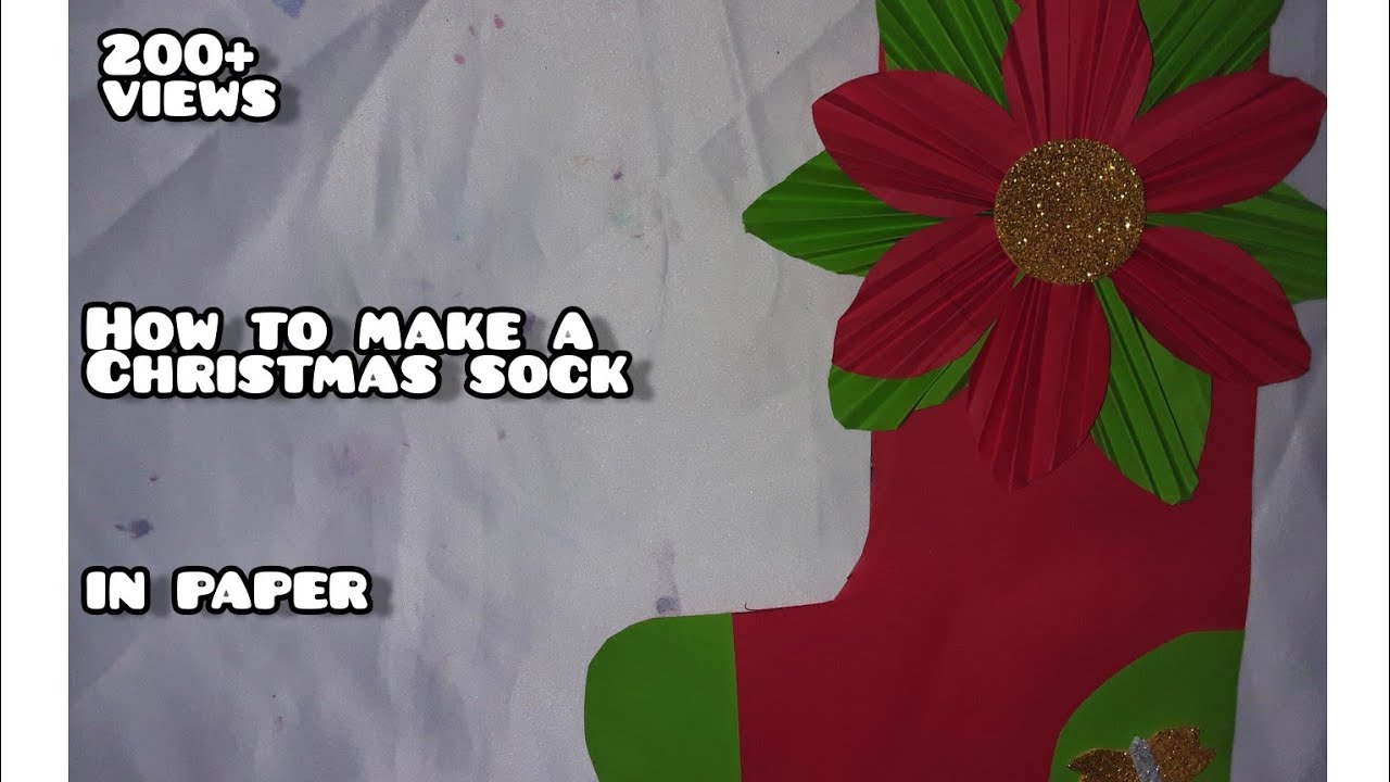 How To Make A Christmas Socks Easy Crafts paper Origami paper how-to-make-a-christmas-socks-easy-crafts-paper-origami-paper