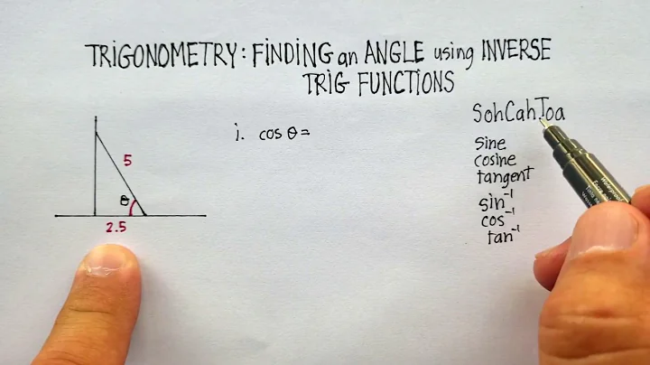 Trigonometry: Finding an Angle Using Inverse Trig Functions (1)