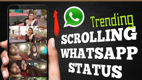 Trending Scrolling WhatsApp status Tutorial PicsArt+alight motion