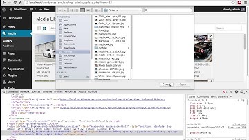 WordPress Media Grid View file input bug