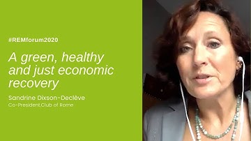 Sandrine Dixson-Declève at #REMforum 2020