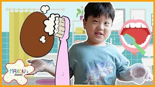 Egg Experiments in different Liquid Easy Experiment for kids and Importance of Brushing Teeth