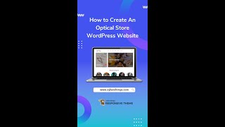 How To Create An Optical Store #WordPress Theme In Just 3 Steps #shorts