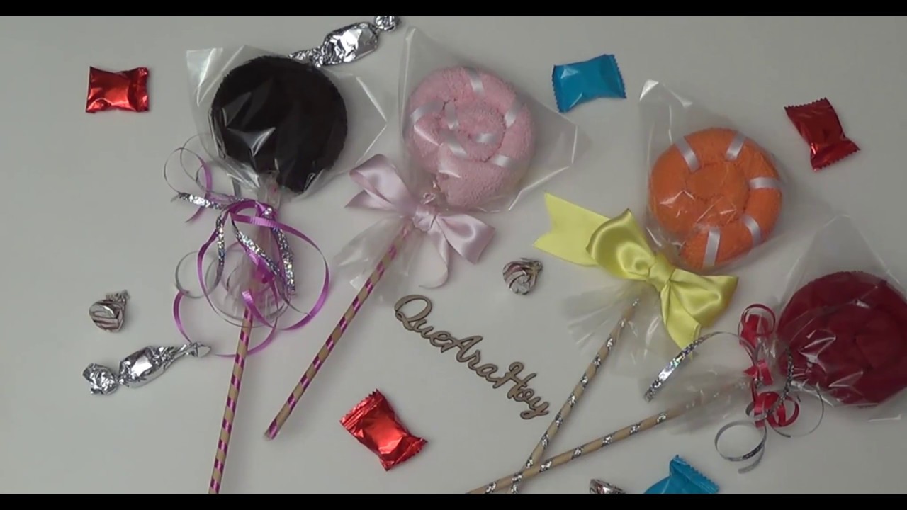 Paletas de toalla DIY