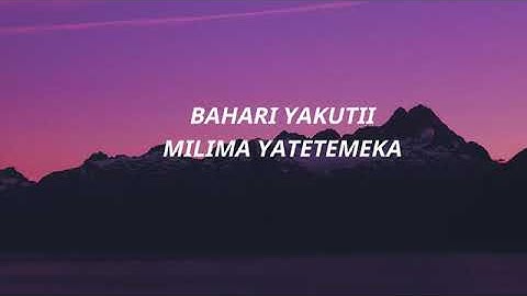 SIJAONA KAMA WEWE  PATRICK KUBUYA  LYRIC VIDEO