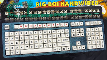 Building a Gigantic Full-Sized Handwired Mechanical Keyboard