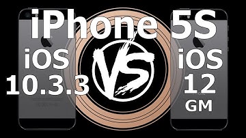 Speed Test : iPhone 5S - iOS 10.3.3 vs iOS 12 GM Build 16A366