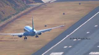 UNBELIEVABLE WINDY LANDING in MADEIRA AIRPORT