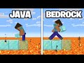 Testing JAVA vs BEDROCK Minecraft To See How Different They Are