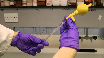 Using a volumetric pipette