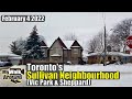 -10 degree walk in Sullivan Neighbourhood of Toronto on February 4 2022