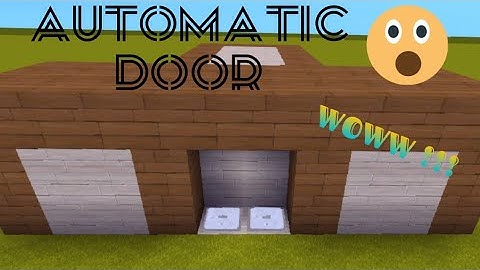 Making automatic door (Tutorial) | Mini world