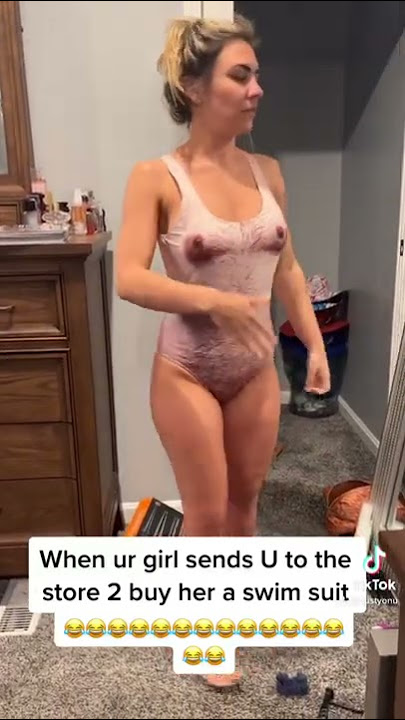 When your girl sends you to the store to buy her bathing suit! 😂