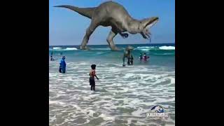 صممت مونتاج مضحك 😅 ديناصورات