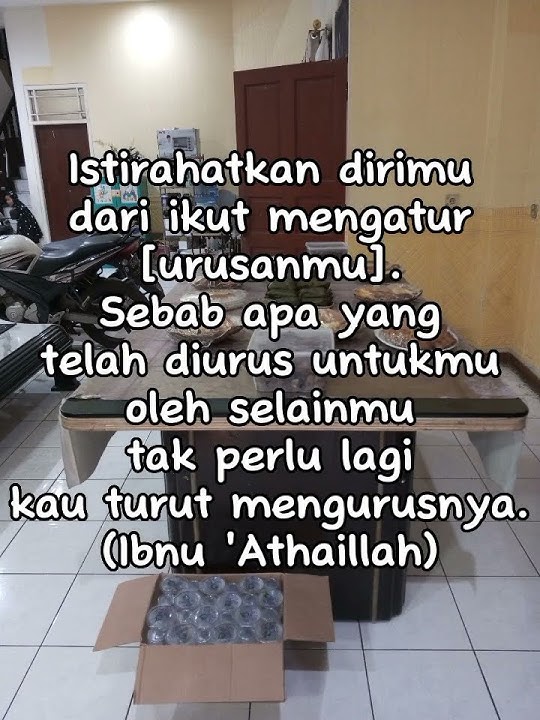 Istirahatkan dirimu dari ikut mengatur [urusanmu].  (Ibnu 'Athaillah) | @nasrullah1m