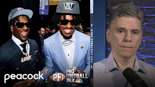 Giants' Malik Nabers, Commanders' Jayden Daniels bet $10K on OROY | Pro Football Talk | NFL on NBC