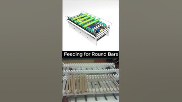 Round Bar Feeding System in Action  #tecnology #mechanical #engineering